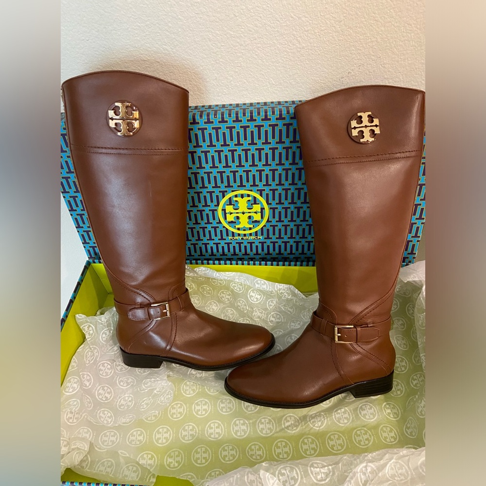 Tory Burch Tall Brown Adeline 20mm riding boots size 9 ๐ค๐๐ผ - Picture 3 of 13